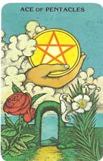 Ace Of Pentacles Tarot Card Morgan Greer