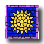 Five Of Pentacles Stained Glass