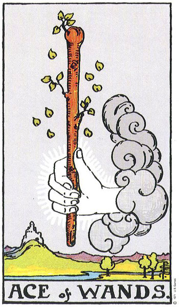 Ace Of Wands Tarot Card Rider Waite