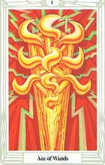 Ace Of Wands Tarot Card Thoth Tarot