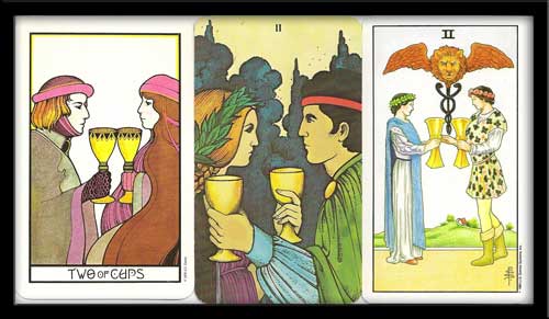 Two of cups meaning in Tarot