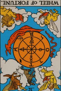 Meaning of Wheel of Fortune Card in Love Readings - Reversed
